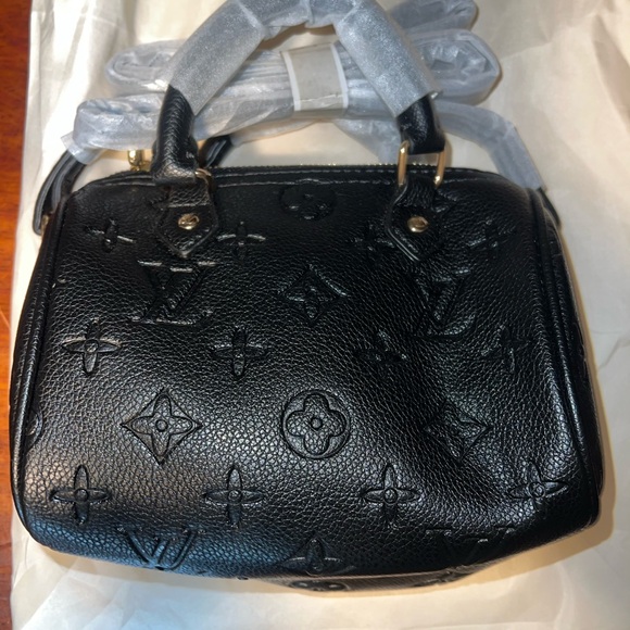 Black Embossed Mini Bag - Picture 2 of 3